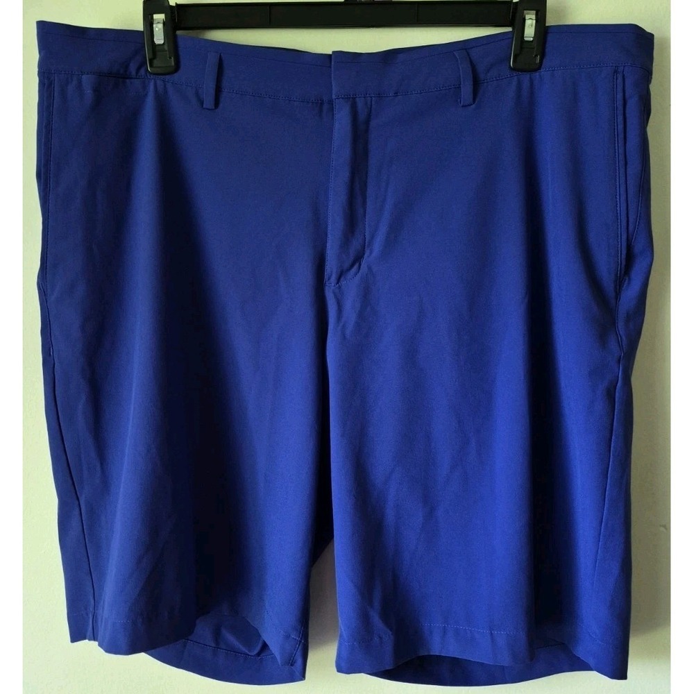 Nike Golf Dri-Fit Men's Standard Fit Shorts Royal Blue Size 40 Polyester Blend